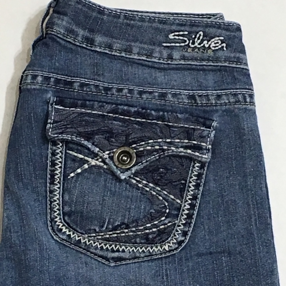 Silver Jeans Boot Cut Med Wash Stretch 26 - Picture 2 of 8